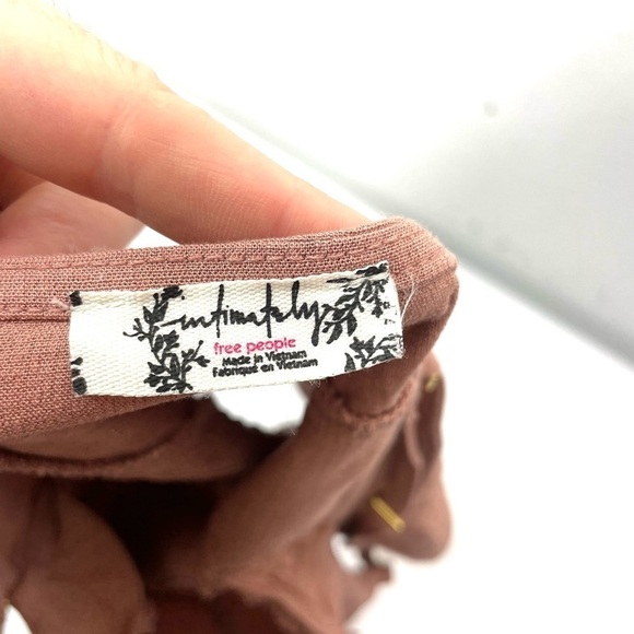 Free People Back On Track Cropped Cami Tank Top Strawberry Roan XS O262 - Picture 6 of 9